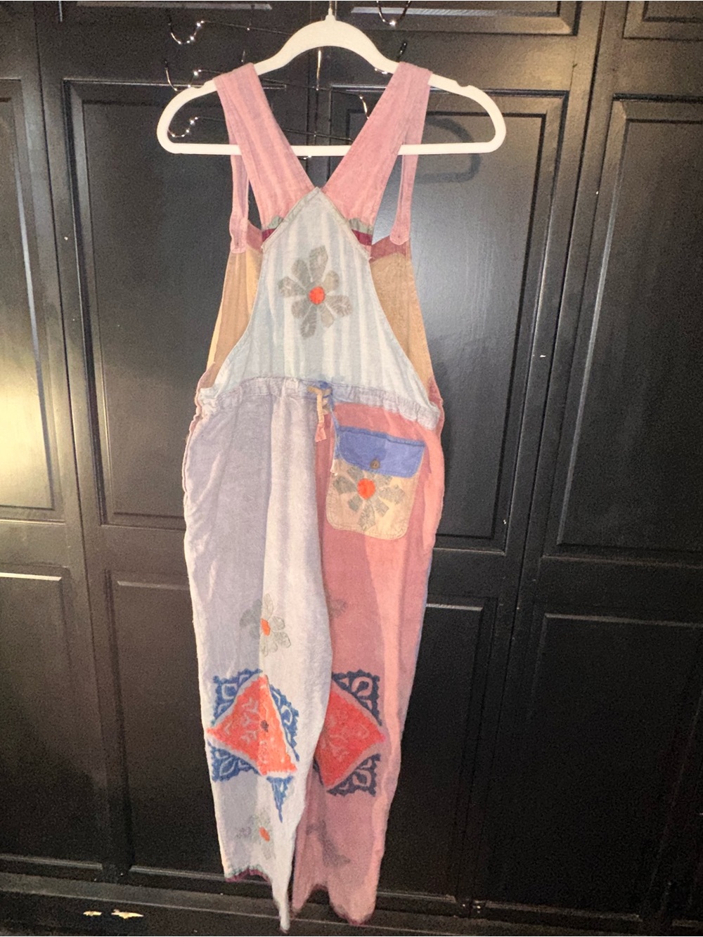 Sacred Threads Patchwork Printed Multicolor Overalls - Picture 9 of 10